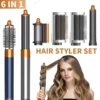 6 in 1 Hair Styler High-Speed Negative Ion Hair Dryer Multi Hair Styler Professional Blow Dryer Brush for Curling Gift for Women