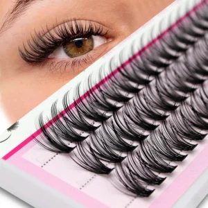 New Version Moonlily Professional Mink EyeLashes Extension Silk 3D Volume Lashes Bundles Makeup Grafting False Cluster Eyelash